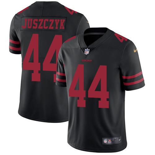 Nike 49ers #44 Kyle Juszczyk Black Alternate Men's Stitched NFL Vapor Untouchable Limited Jersey - Click Image to Close